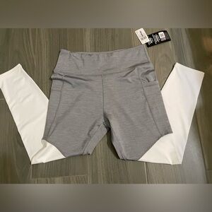 Gray and White Woman’s Leggings—NWT